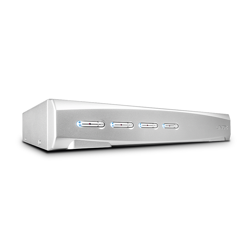 Lindy 4 Port DisplayPort 1.2 KVM Switch Pro