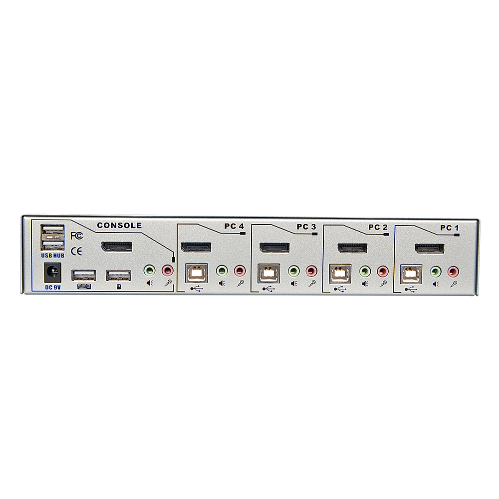 Lindy 4 Port DisplayPort 1.2 KVM Switch Pro