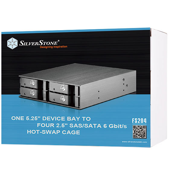Silverstone FS204 disk array Black