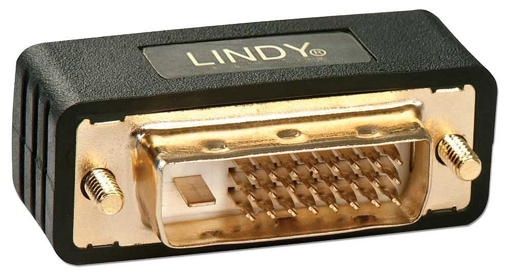 Lindy Premium DVI-D Coupler, Male to Female