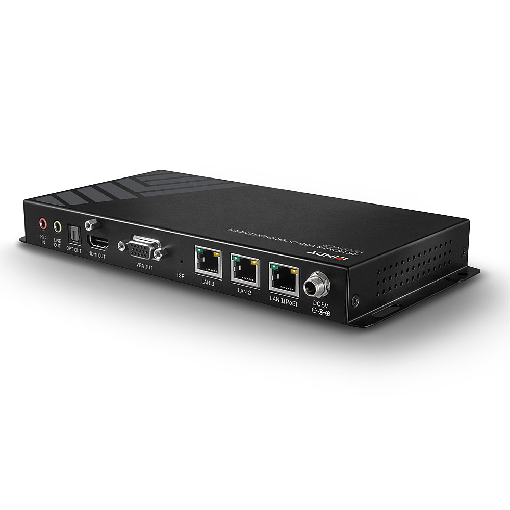 Lindy 4K HDMI & USB over IP Extender, Receiver
