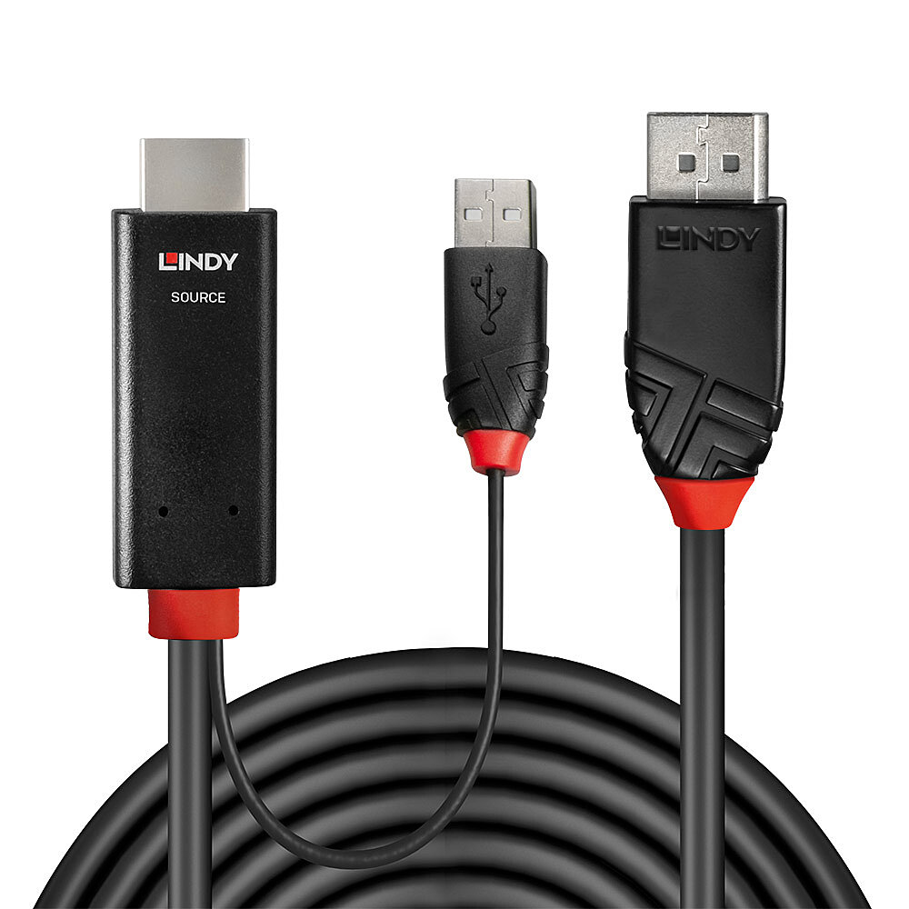 Lindy 3m HDMI to DisplayPort Cable