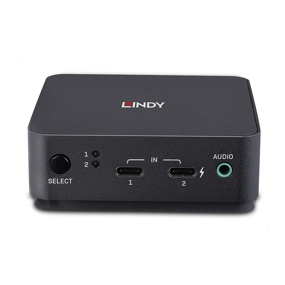 Lindy 2 Port Type C, DisplayPort 1.2 KVM Switch