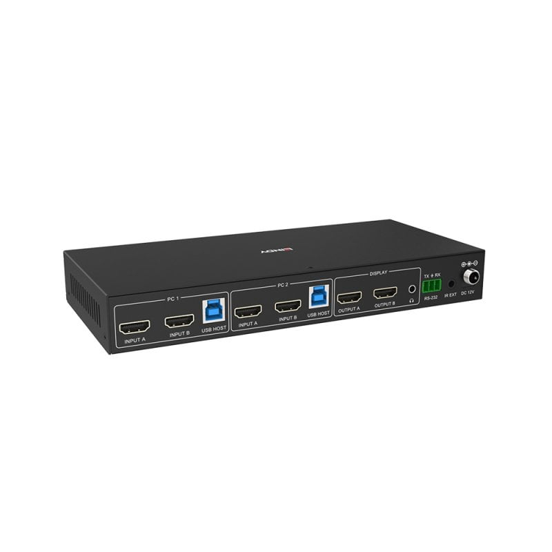Lindy 2 Port Dual Head HDMI 4K60, USB 3.0 KVM Switch