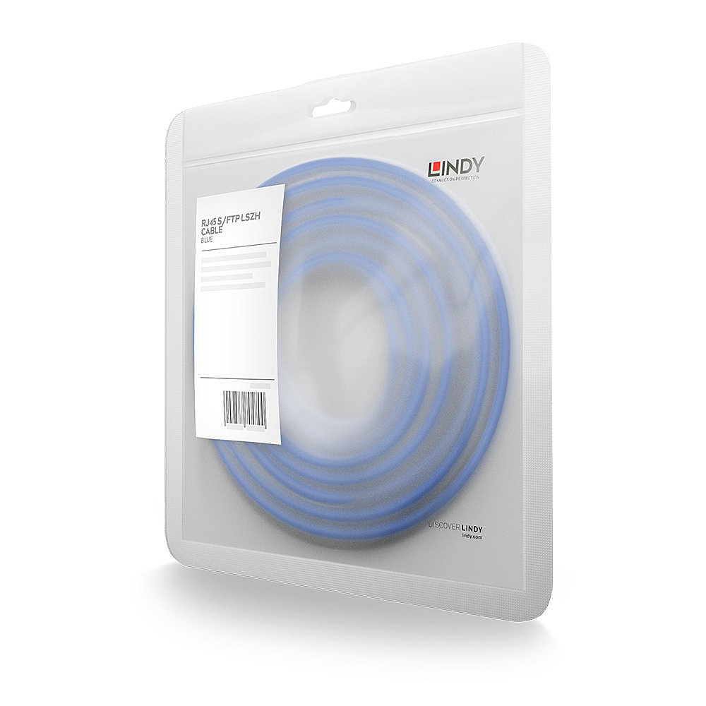 Lindy 15m RJ45 S/FTP LSZH Cable, Blue