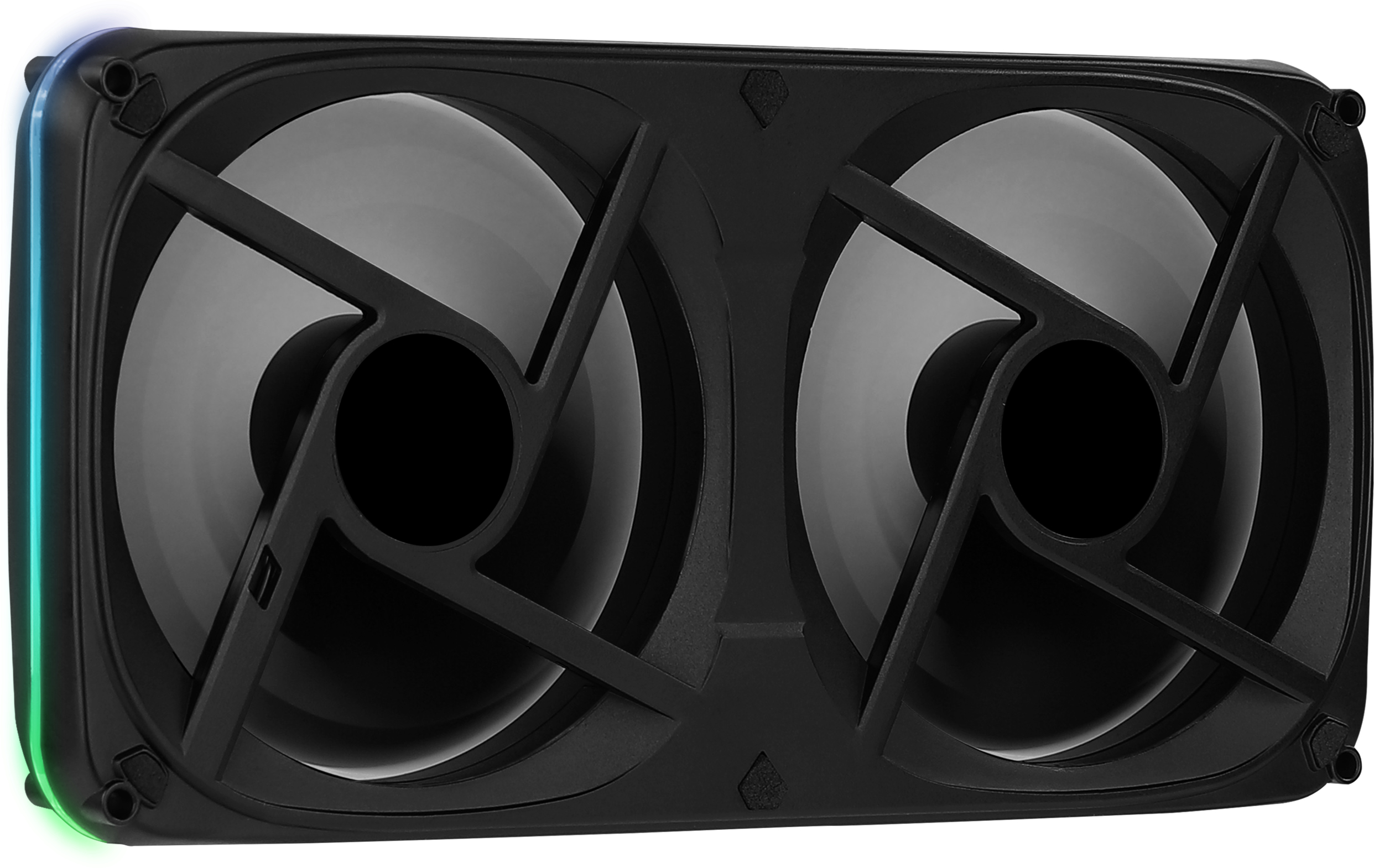Aerocool ASTRO24 Dual Fan PC 12cm ARGB LED Antivibration Support Black