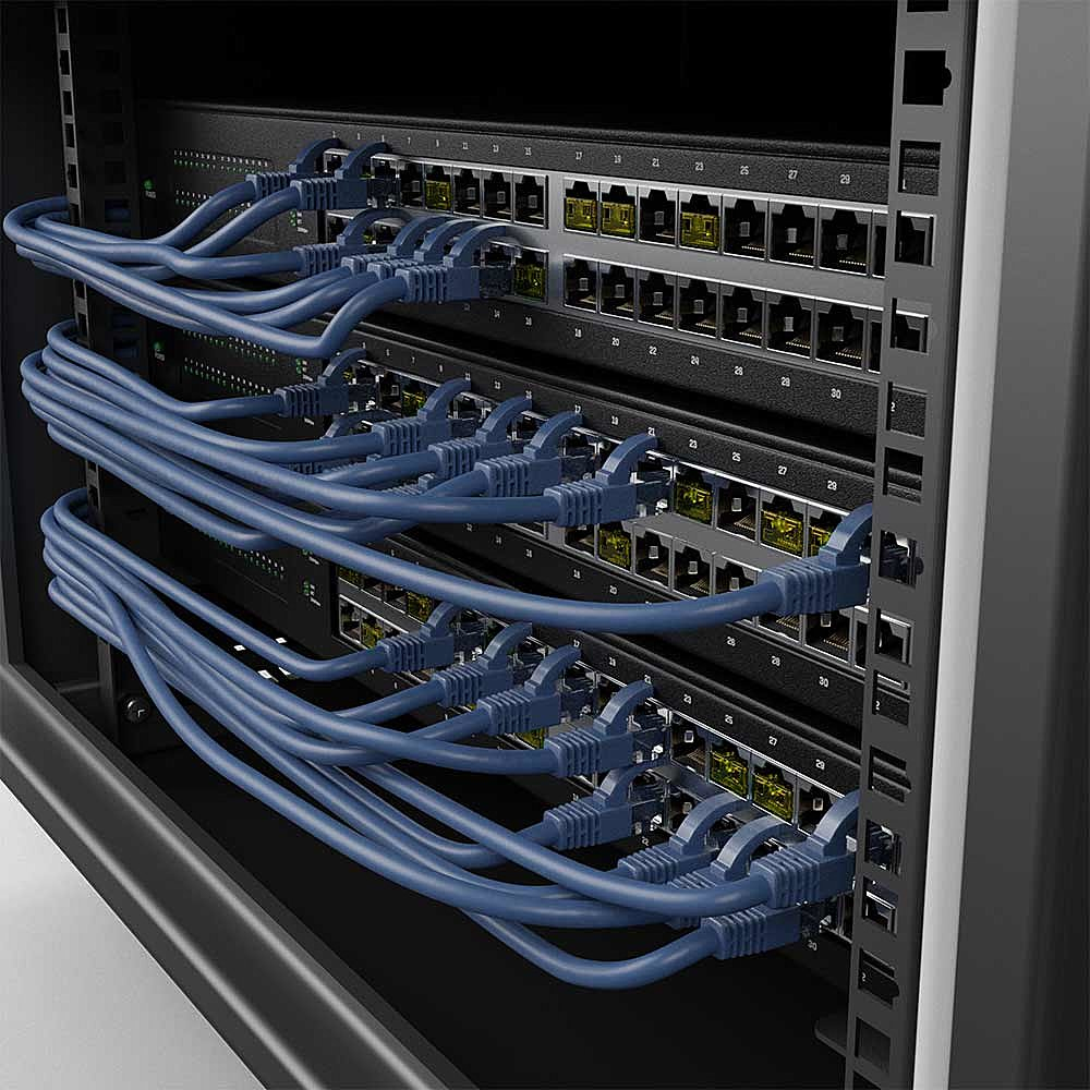 Lindy 10 x RJ-45 Port Blockers with Key, Yellow