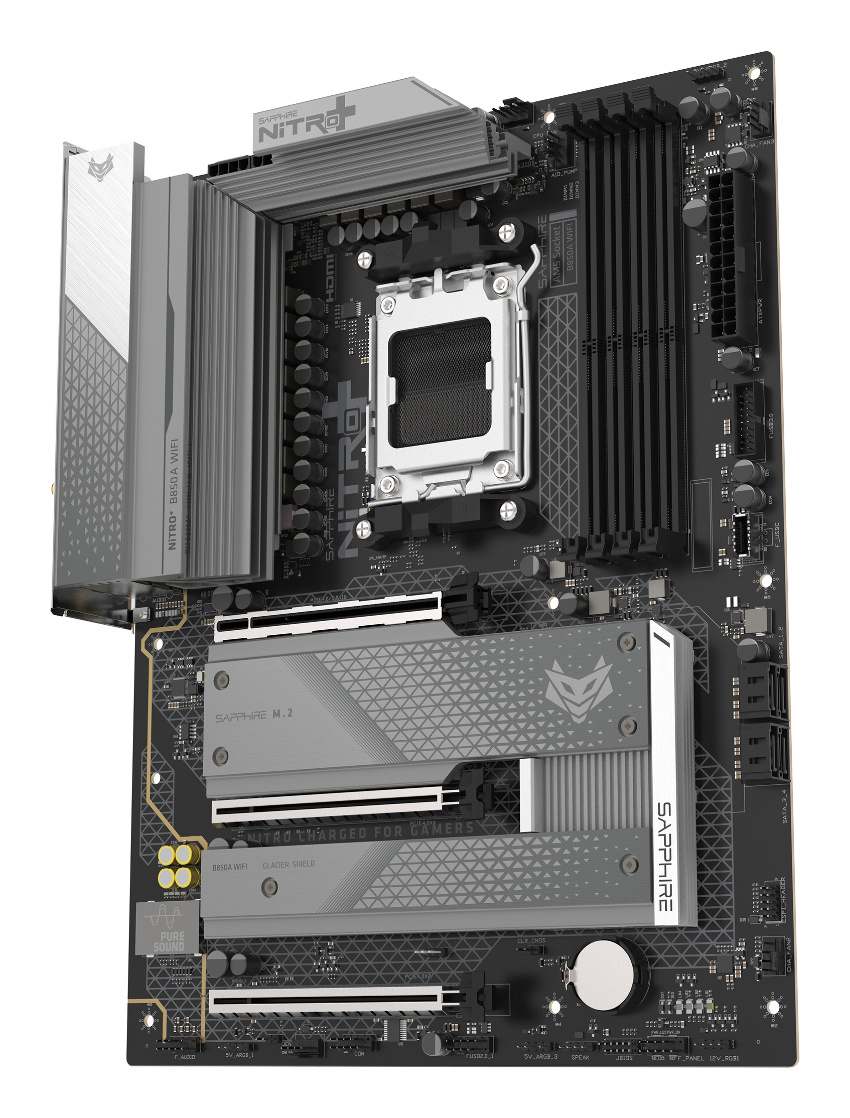 Sapphire NITRO+ B850A WIFI 7 AMD B850 Socket AM5 micro ATX