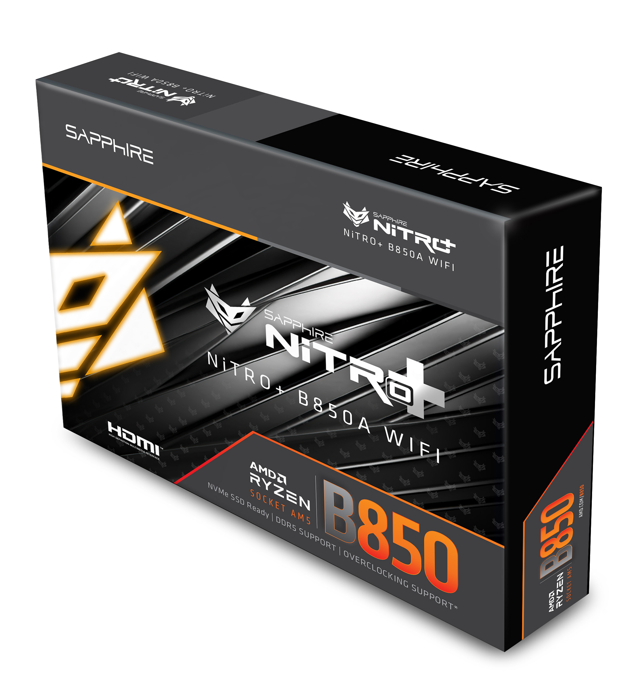 Sapphire NITRO+ B850A WIFI 7 AMD B850 Socket AM5 micro ATX