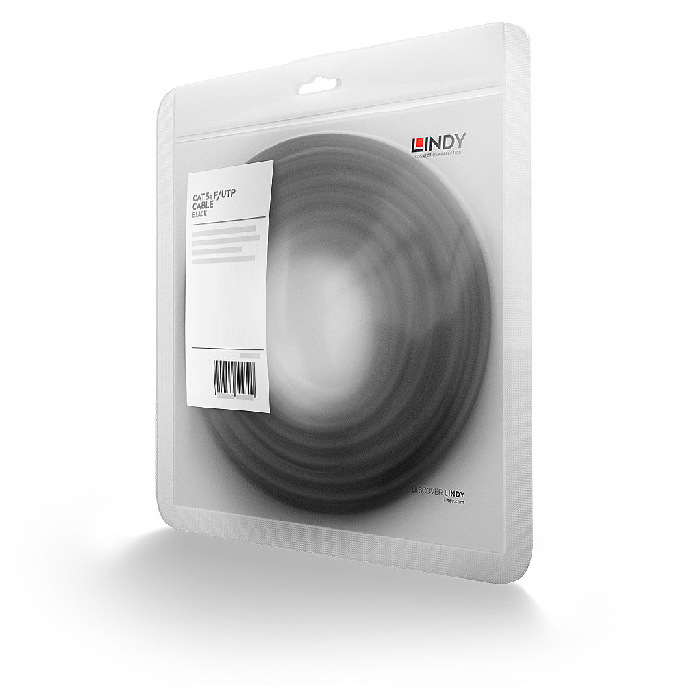 Lindy 48381 networking cable Black 1 m Cat5e F/UTP (FTP)