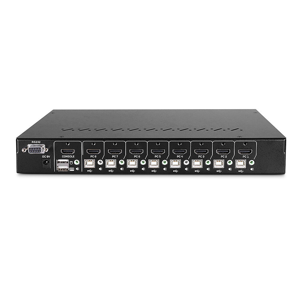 Lindy 39538 KVM switch Rack mounting Black