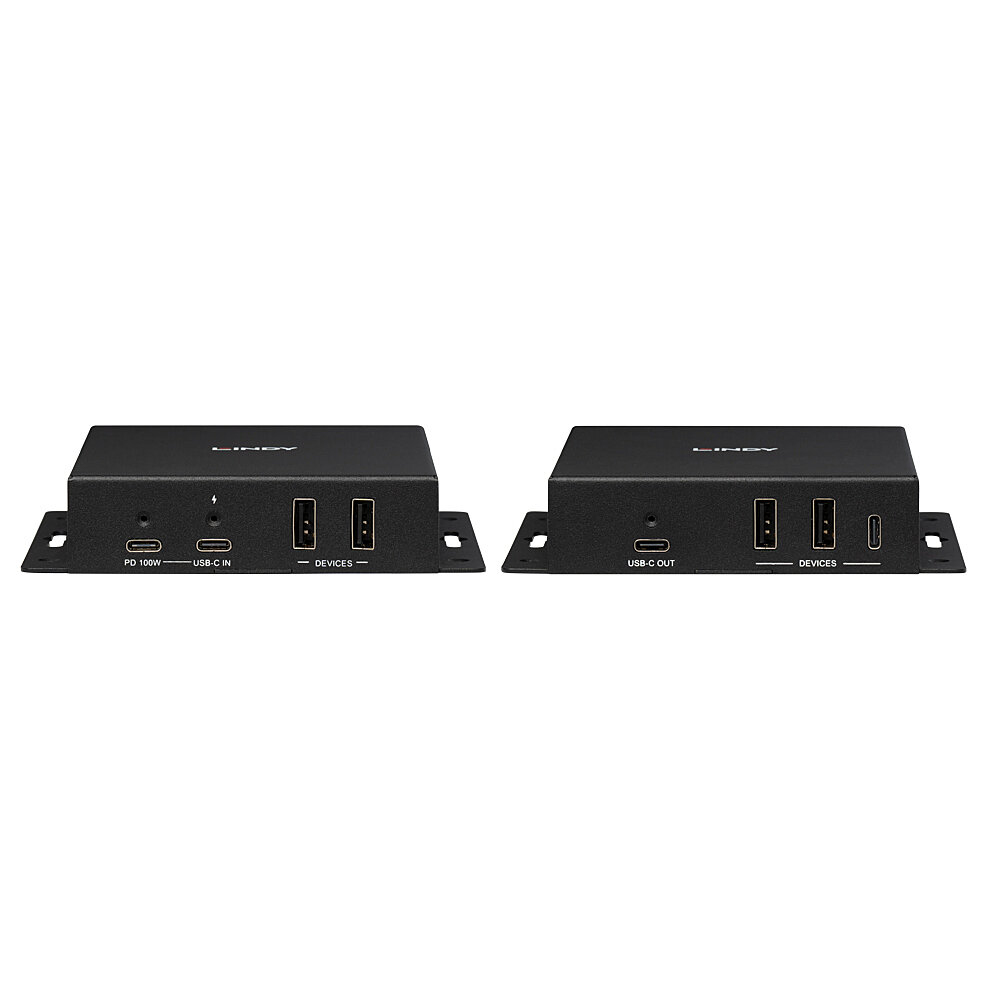 Lindy 39347 AV extender AV transmitter & receiver Black