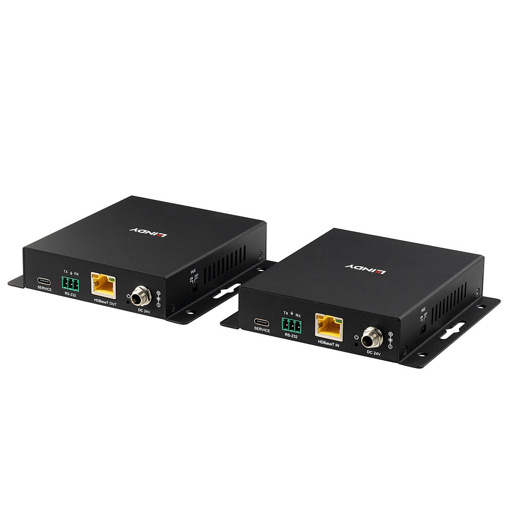 Lindy 39347 AV extender AV transmitter & receiver Black