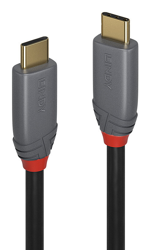 Lindy 36908 USB cable USB 3.2 Gen 2 (3.1 Gen 2) 5 m USB C 10 Gbit/s 100 W Black