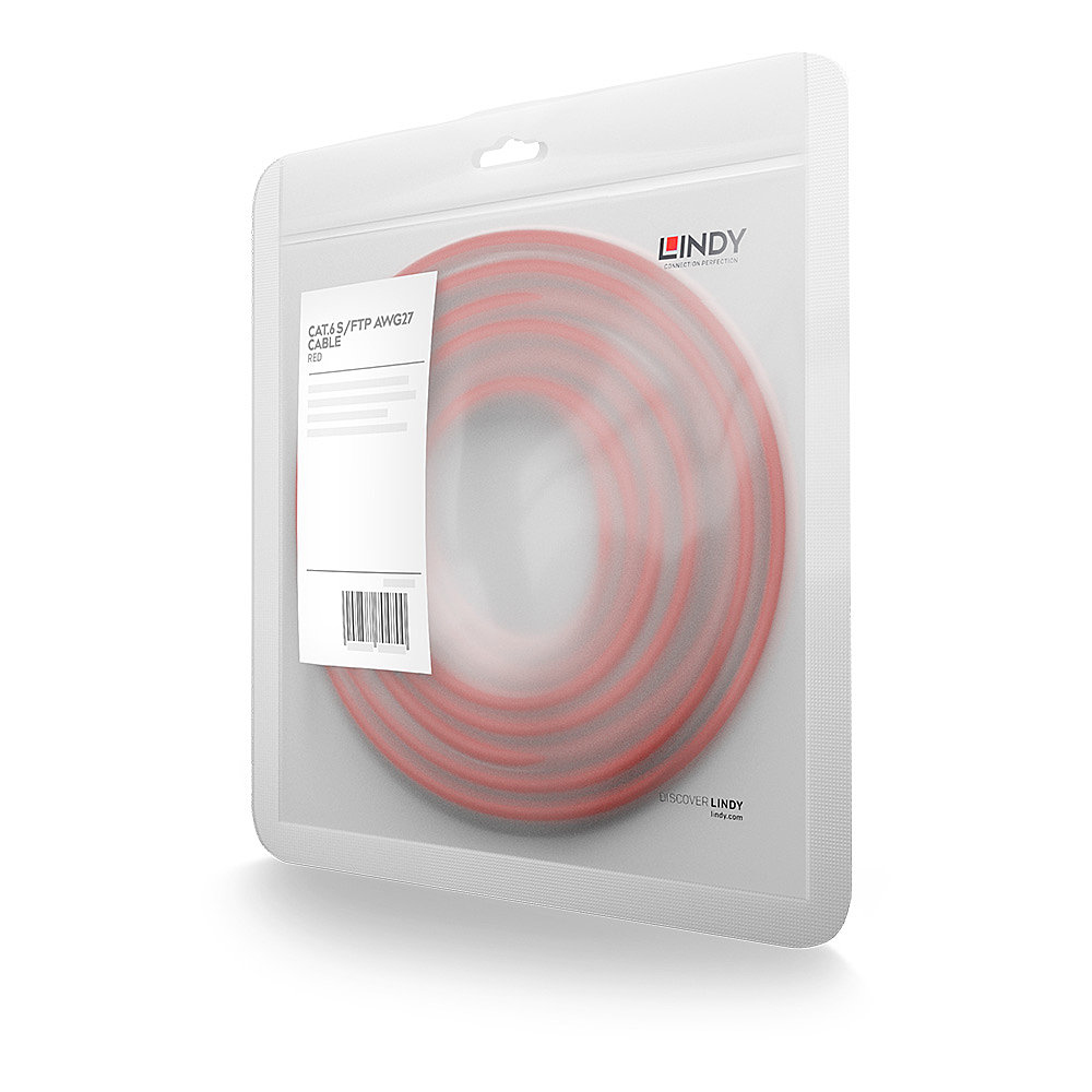 Lindy 47739 networking cable Red 15 m Cat6 S/FTP (S-STP)