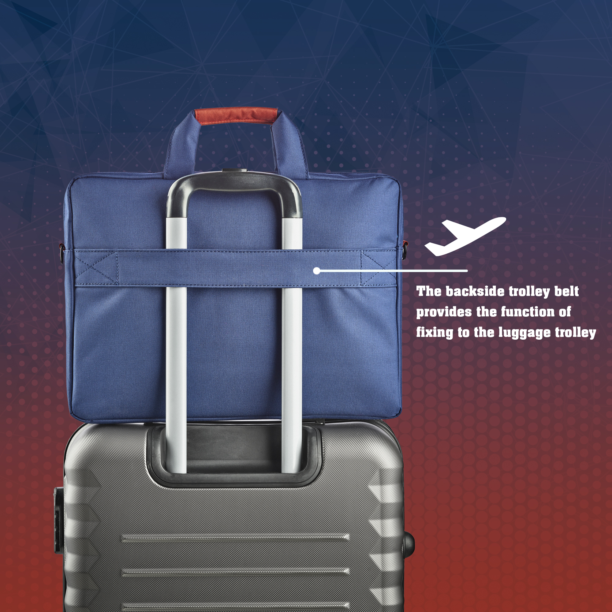 NGS Monray Seaman, 15.6" Laptop Bag with external Pockets, Blue