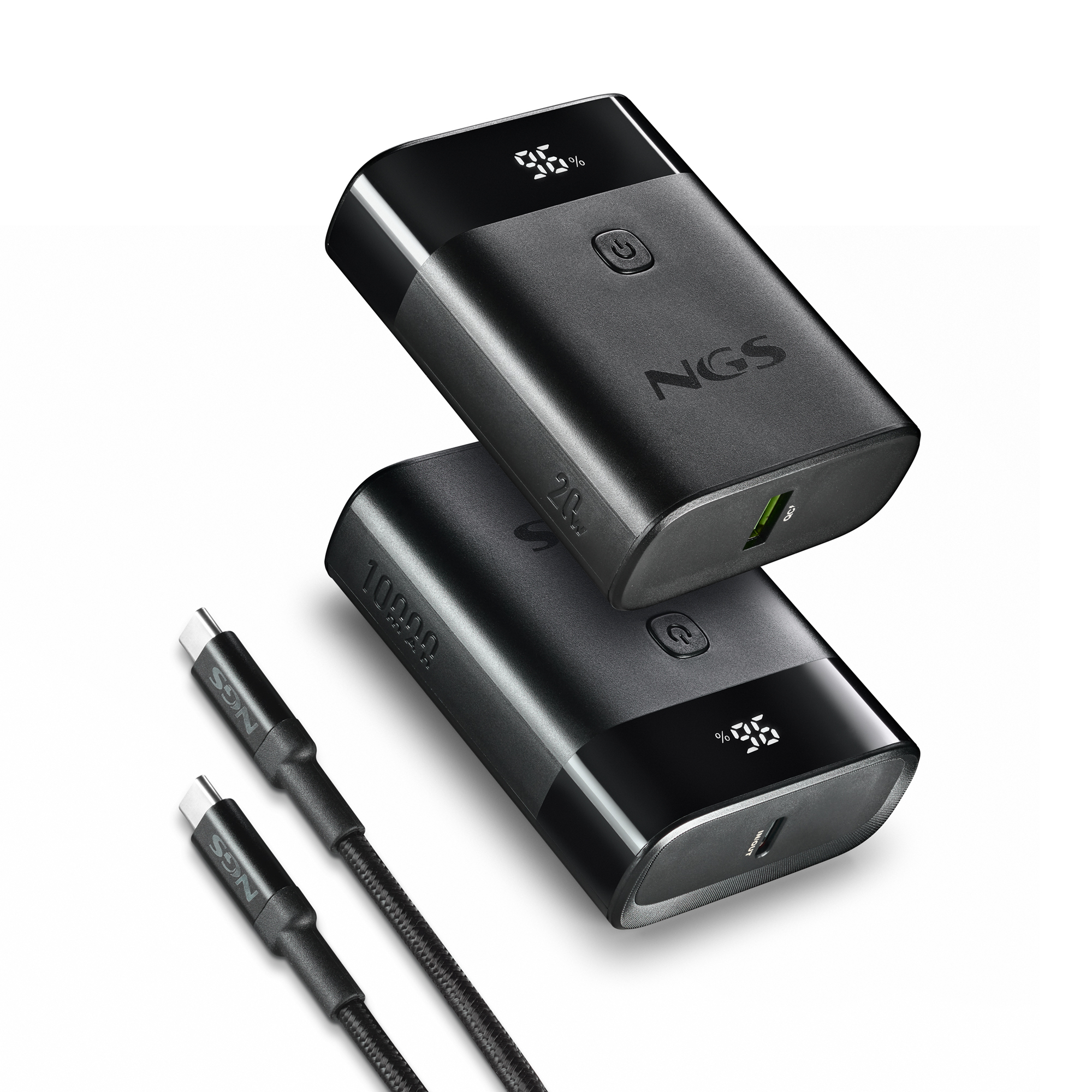 NGS Twix 10 10,000mAh Power Bank USBC+USB A