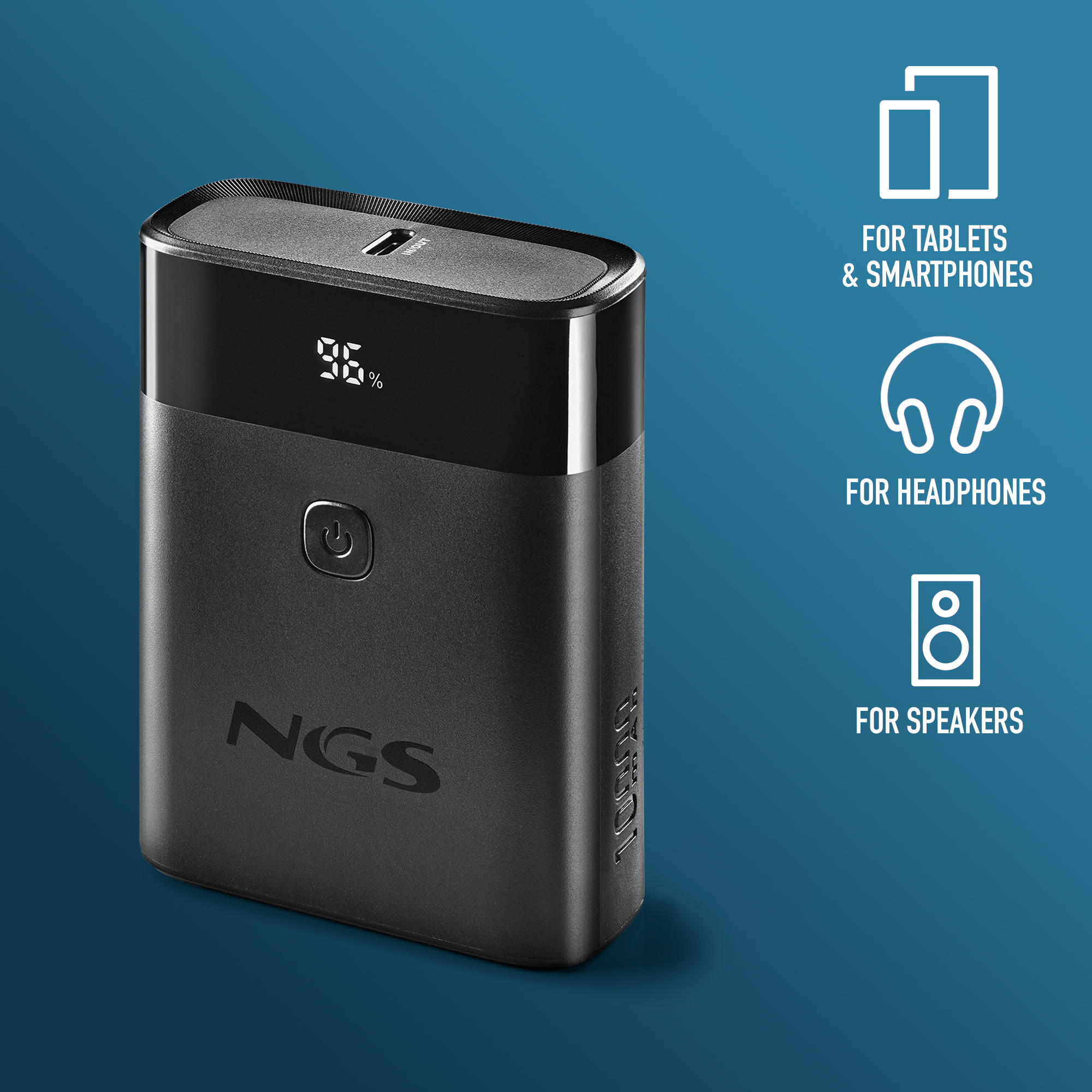 NGS Twix 10 10,000mAh Power Bank USBC+USB A