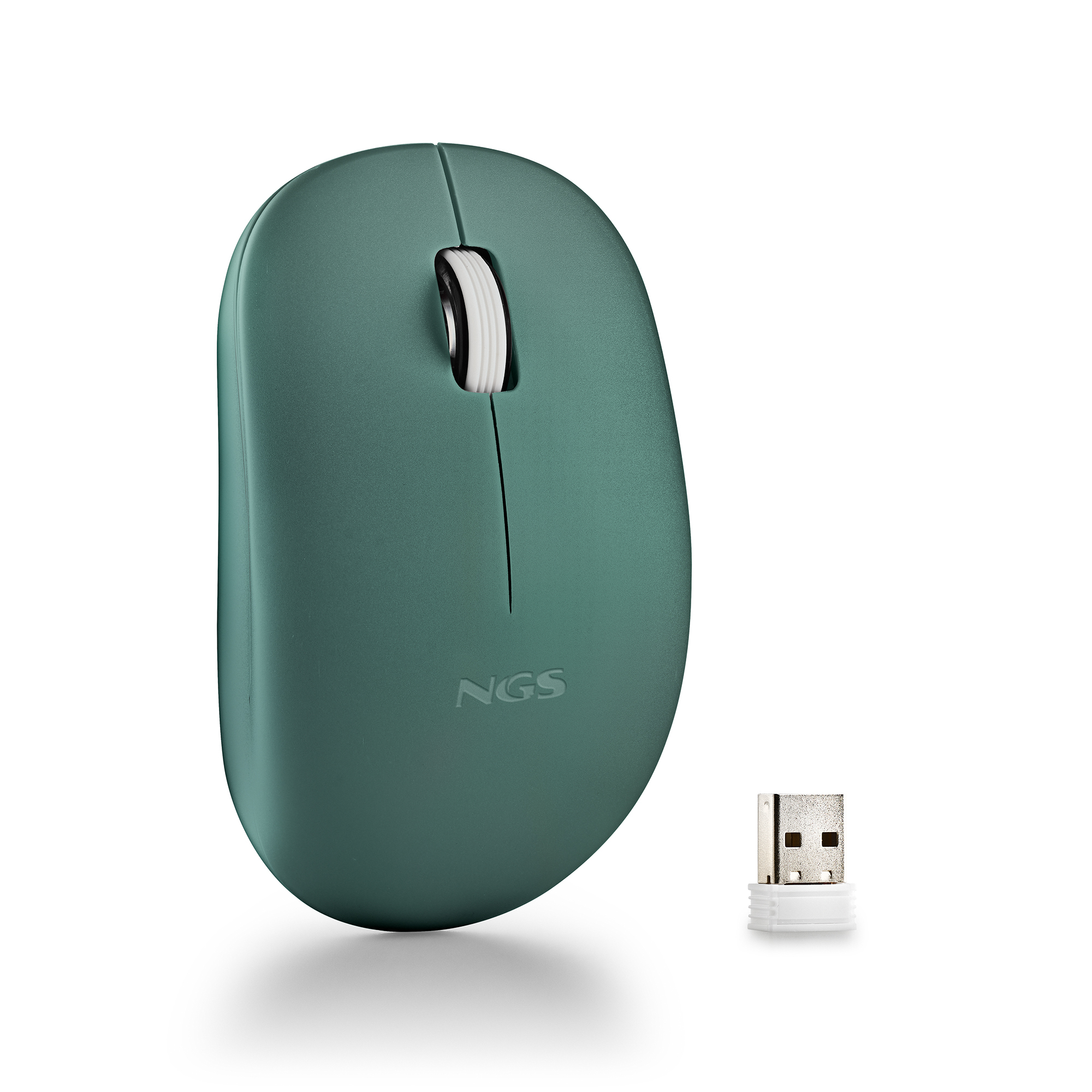 NGS Fog Pro, Wireless Ambidextrous Silent Optical Mouse, Green