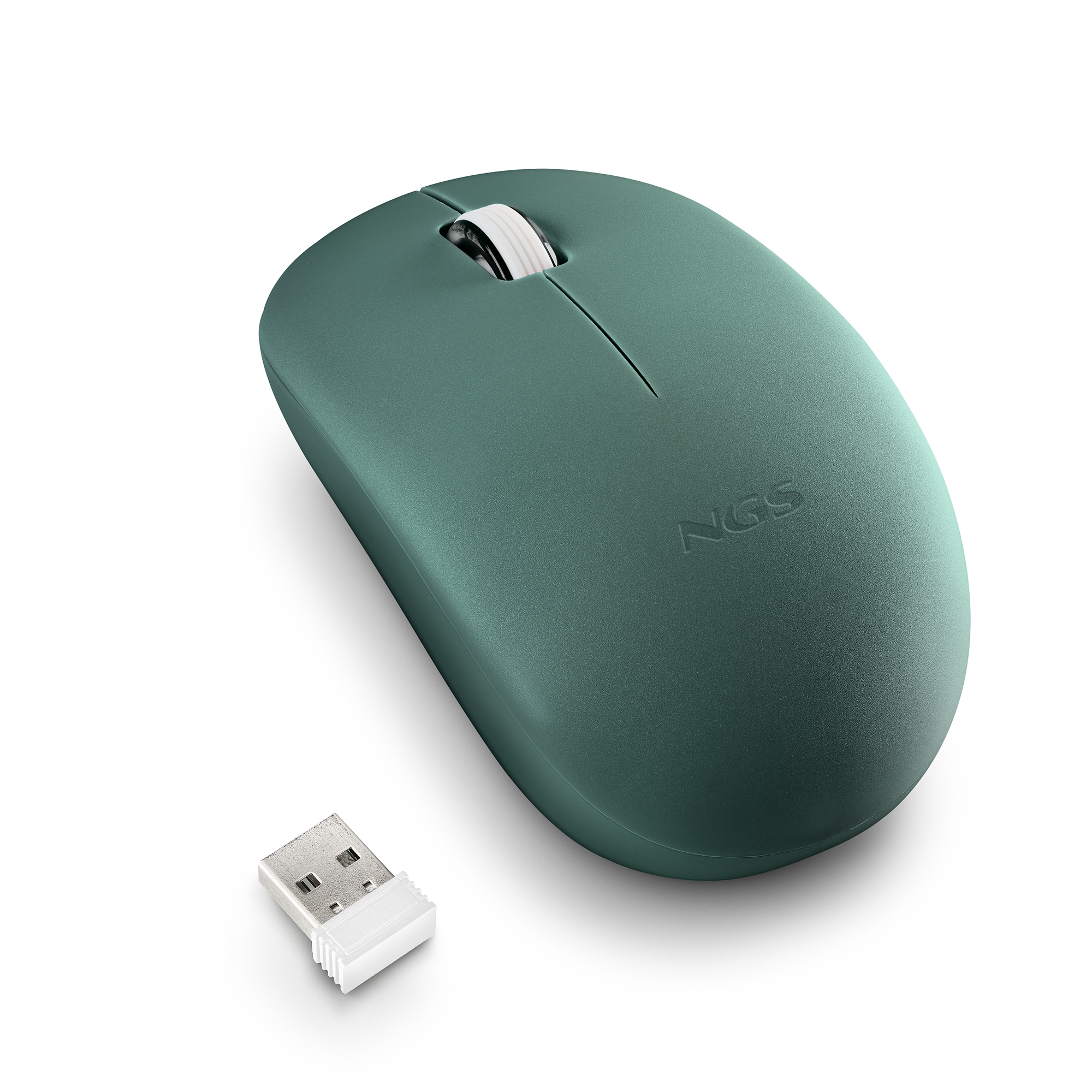 NGS Fog Pro, Wireless Ambidextrous Silent Optical Mouse, Green