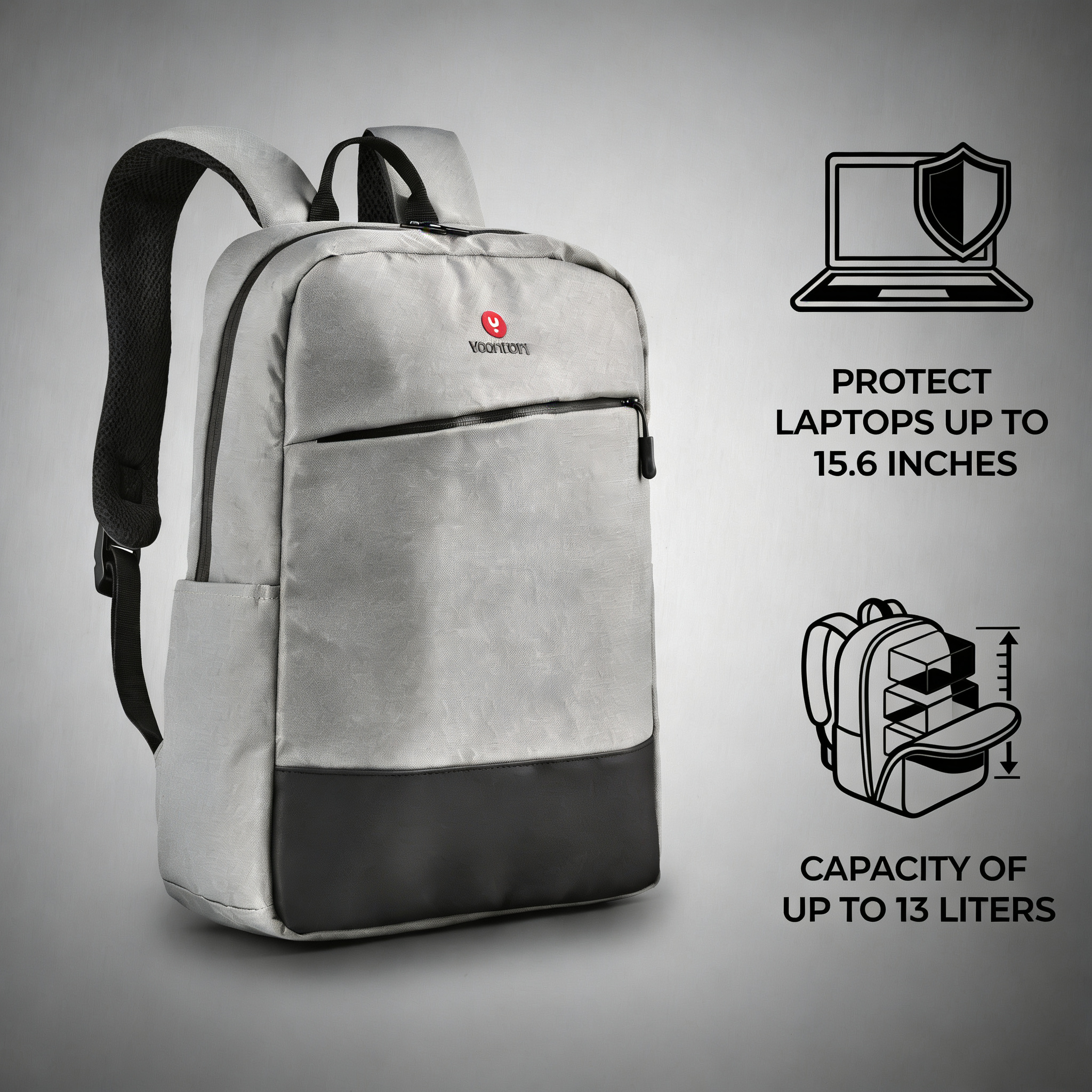 NGS Sacks Venture 15.6" Laptop Backpack, Grey