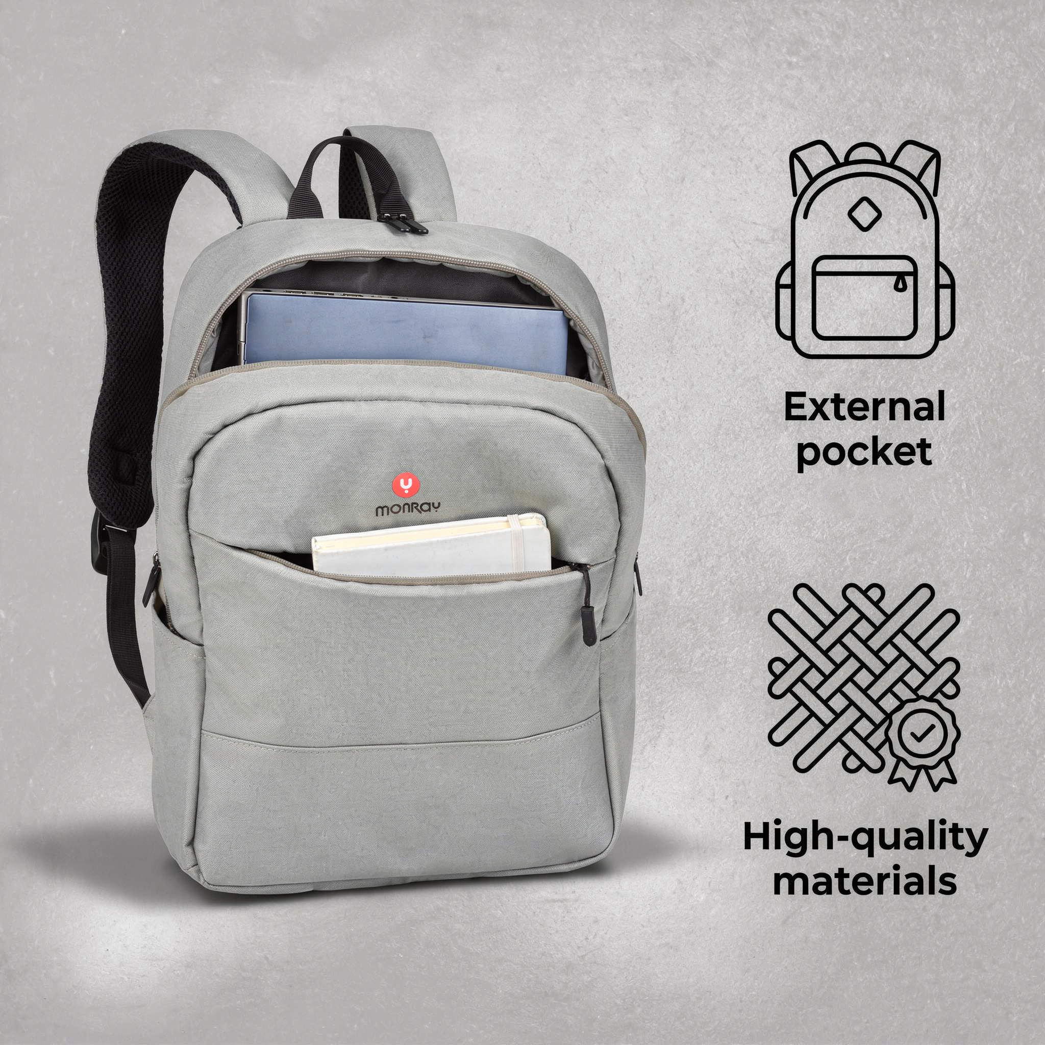 NGS Sacks Venture 15.6" Laptop Backpack, Grey