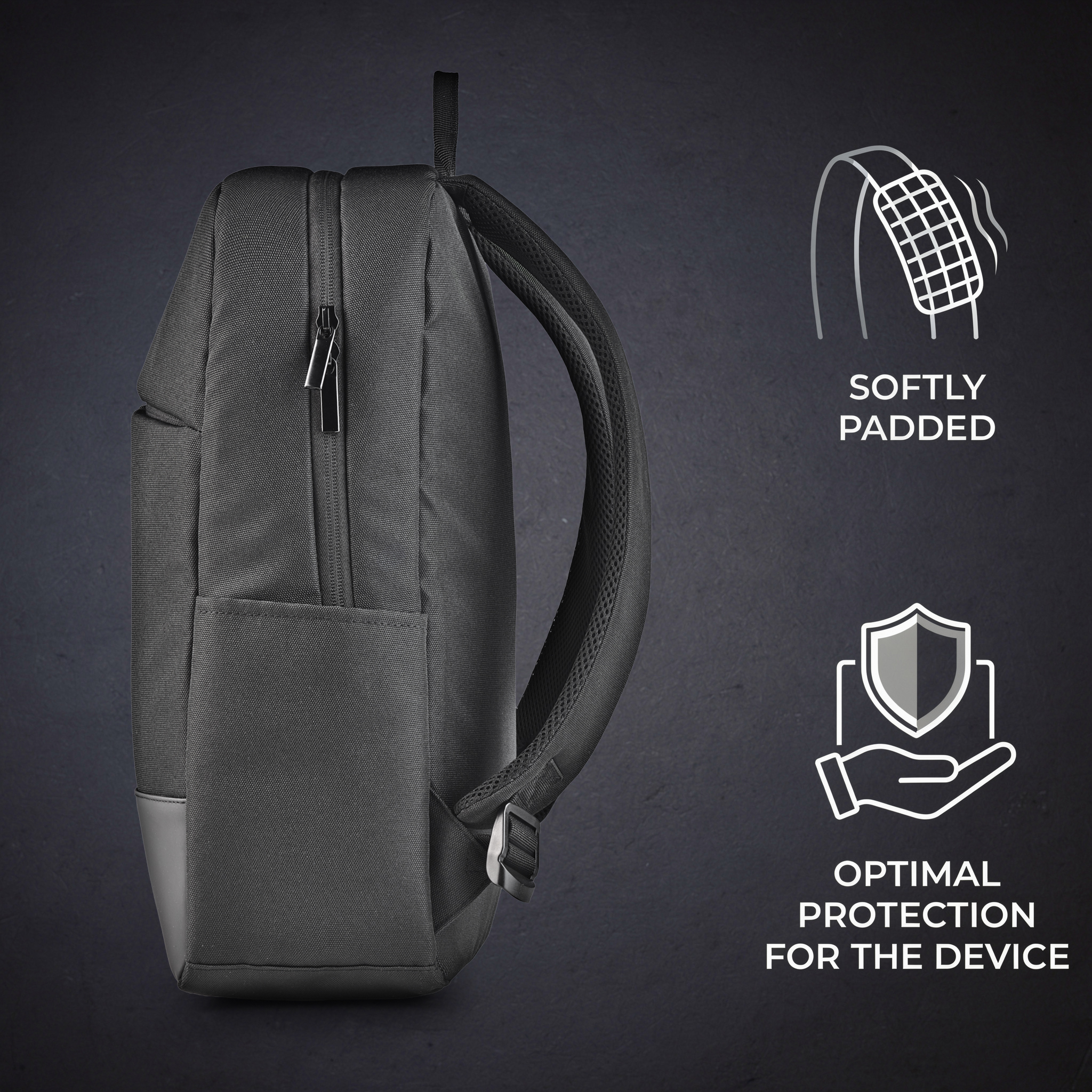 NGS Sacks Venture 15.6" Laptop Backpack, Black