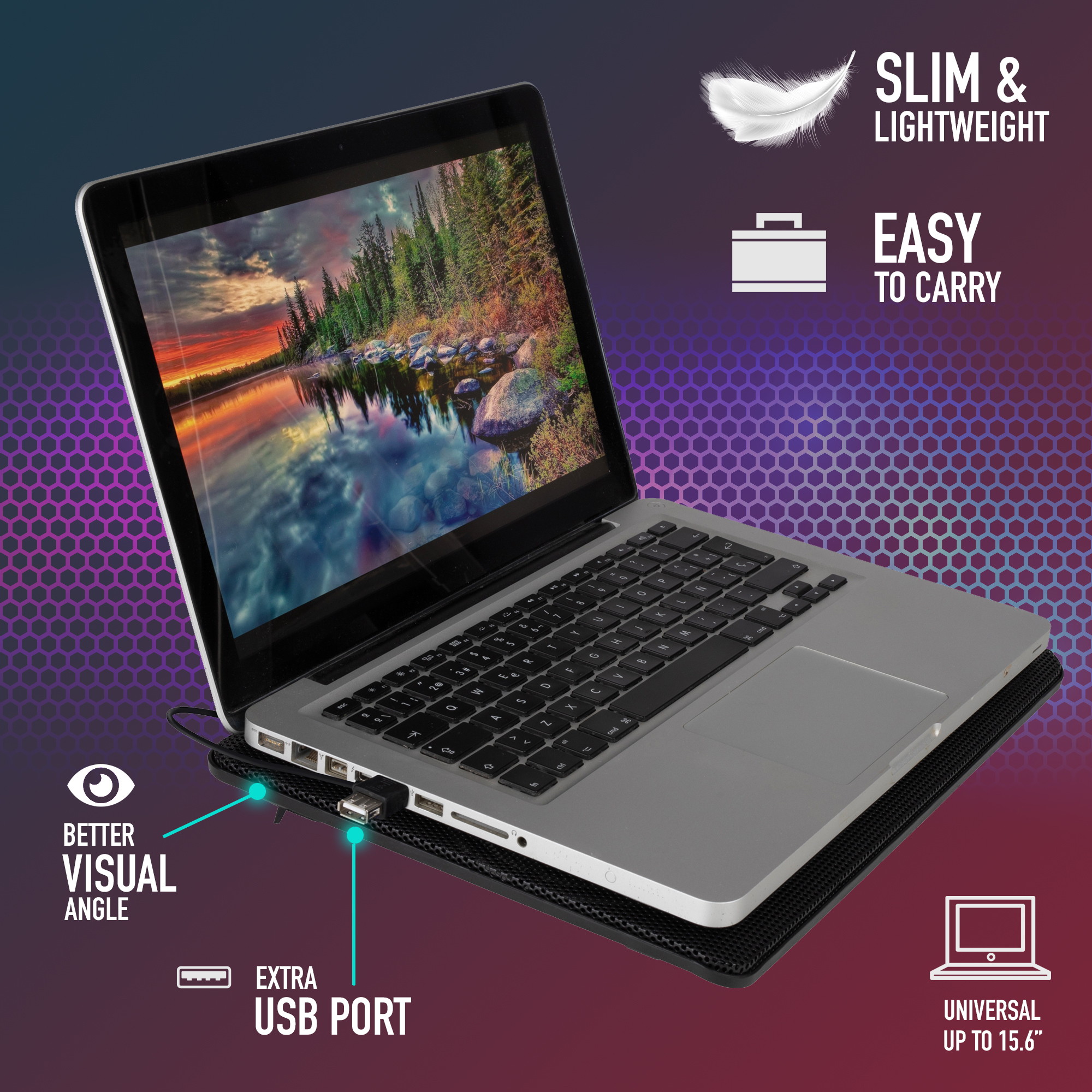 NGS Cooler Jetstand - Cooling Stand For Laptop Up To 15.6"