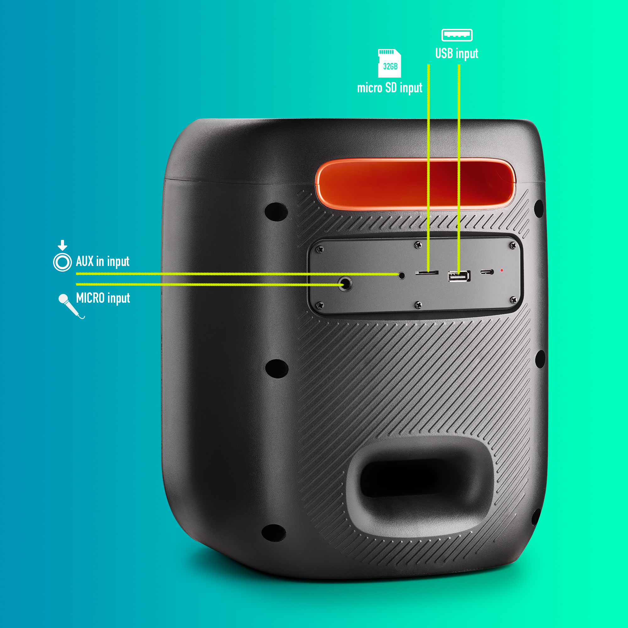 NGS Wildswag, 80W Portable Wireless BT Speaker