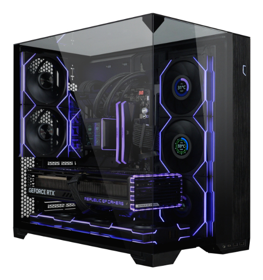 Lian Li UNI FAN TL Wireless LCD Fan, ARGB, PWM - Reverse Blade, 120mm, Black