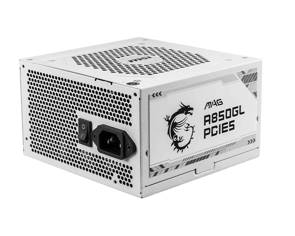 MSI 850W Fully Modular ATX Power Supply - White