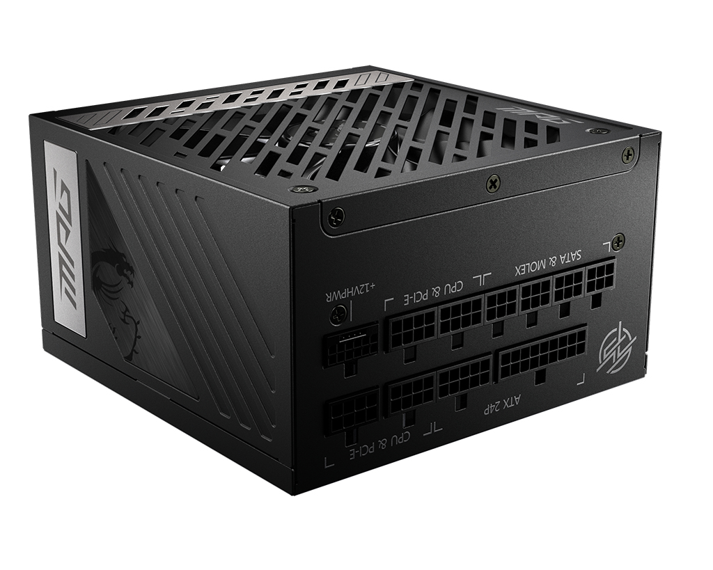 MSI 1000W ATX Fully Modular Power Supply - Black