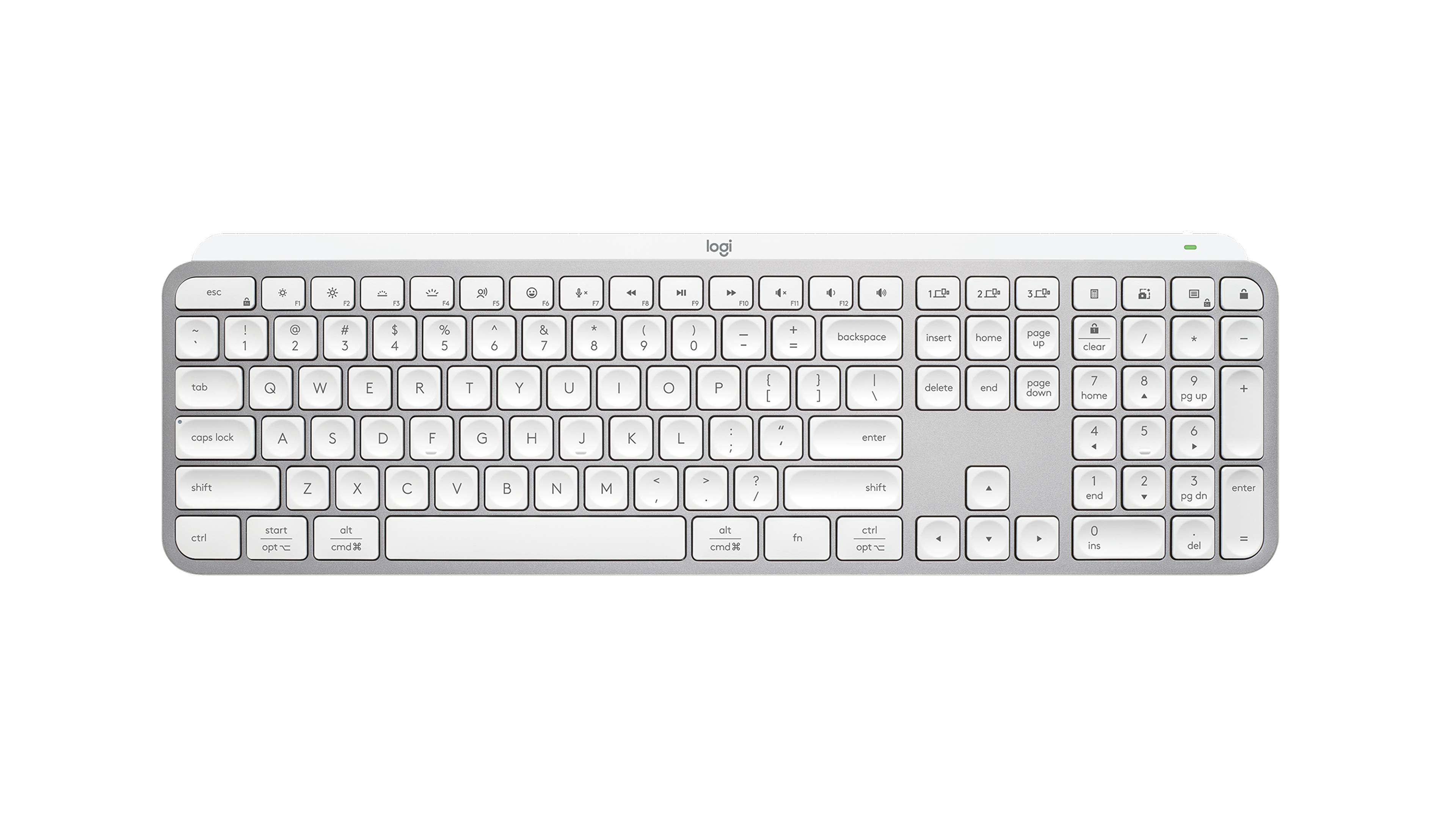 Logitech MX Keys S Keyboard - Pale Grey