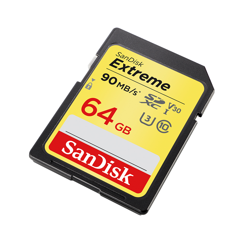 64GB SanDisk Extreme SDXC UHS-I CL10 Memory Card