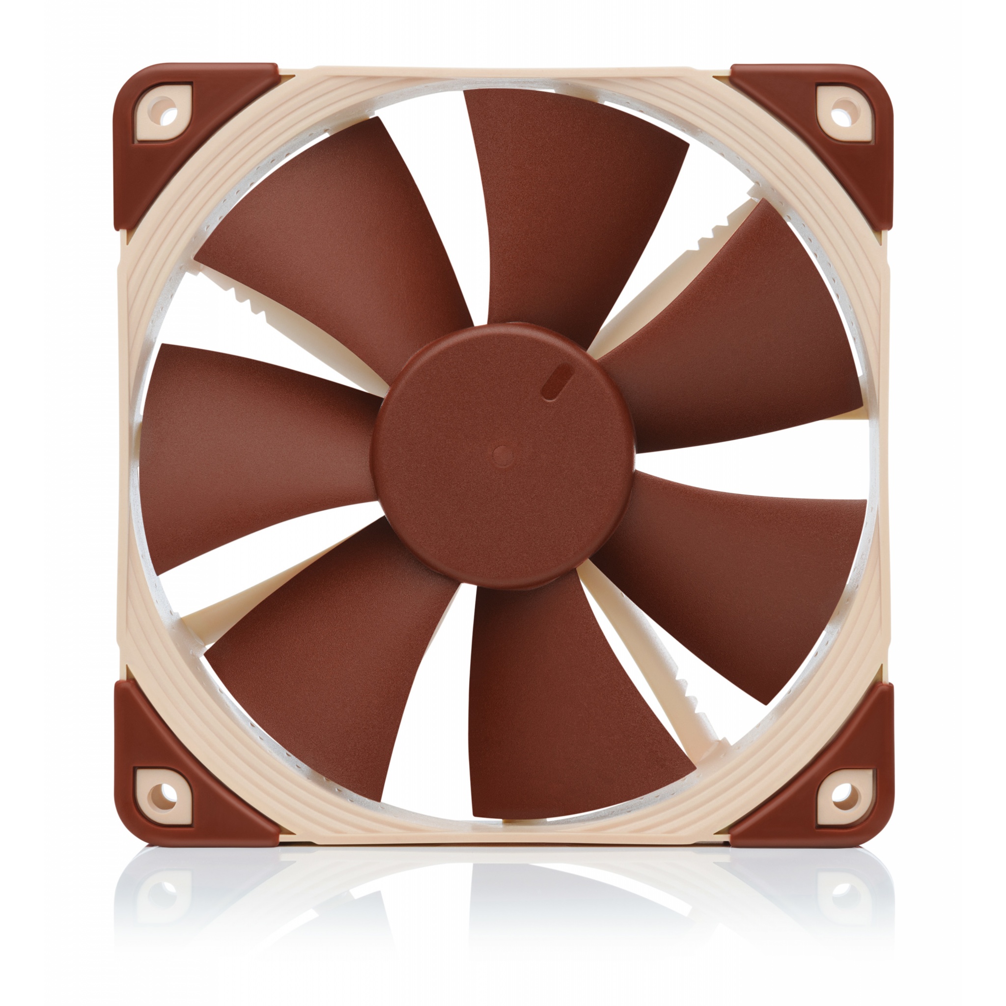 Noctua NF-F12 120mm 1500RPM Case Fan - Beige, Brown