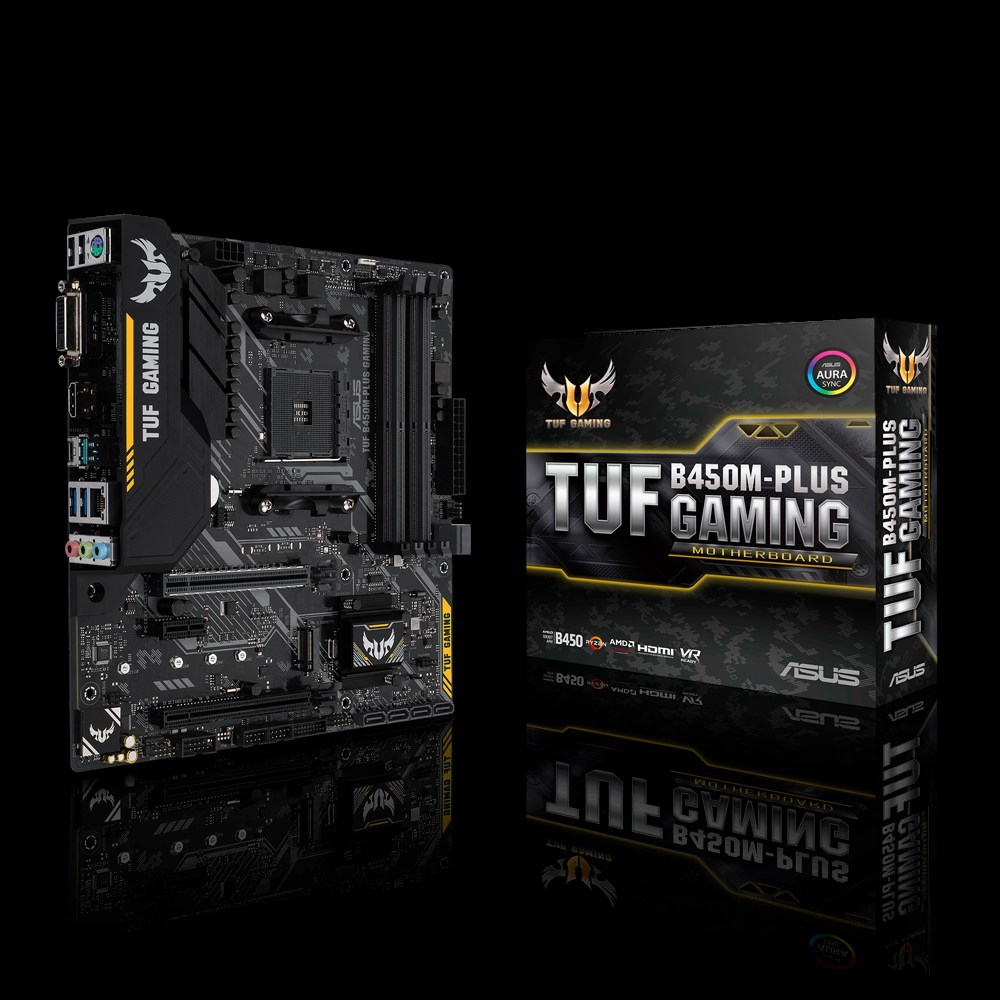 Asus TUF AM4 AMD B450M-Plus Gaming Micro ATX DDR4-SDRAM Motherboard