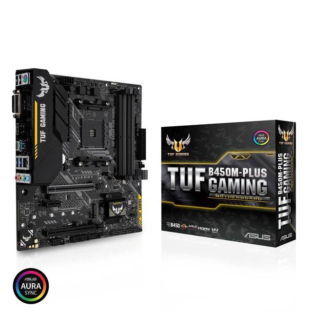 Asus TUF AM4 AMD B450M-Plus Gaming Micro ATX DDR4-SDRAM Motherboard