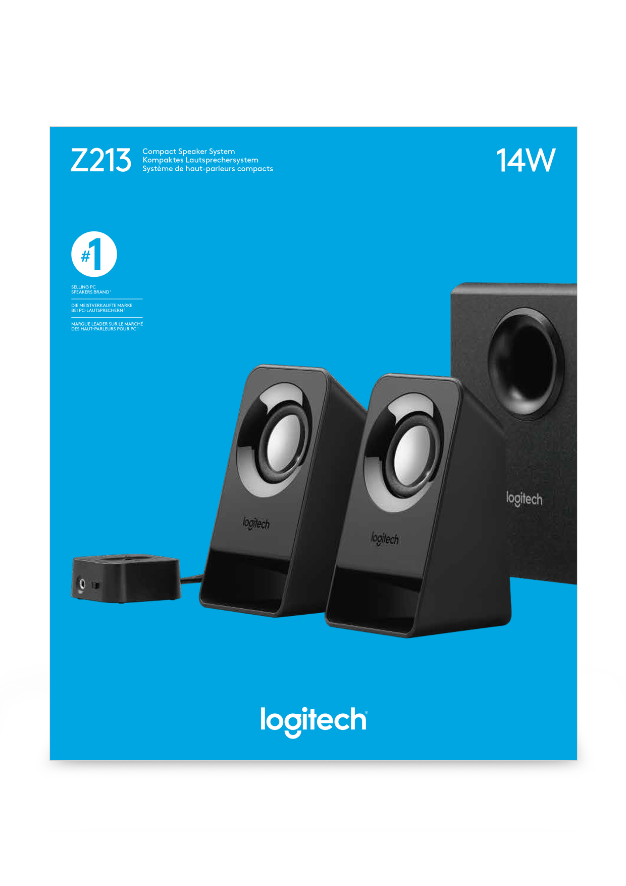 Logitech Z213 7 Watt 2.1 Channel Speaker System - Black