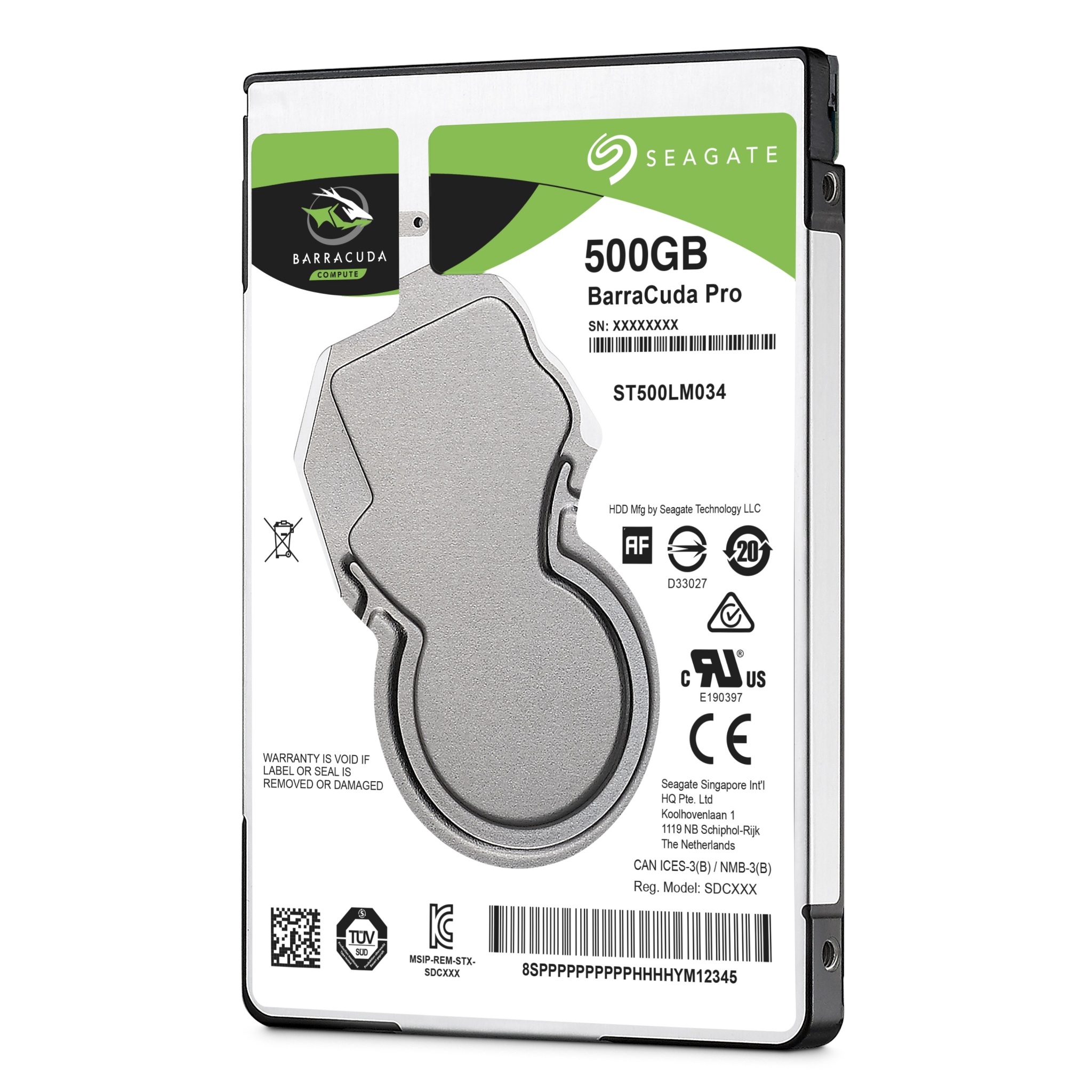 500GB Seagate Barracuda Pro 2.5-inch 7200RPM SATA III 6Gbps 128MB Cache Internal Hard Drive