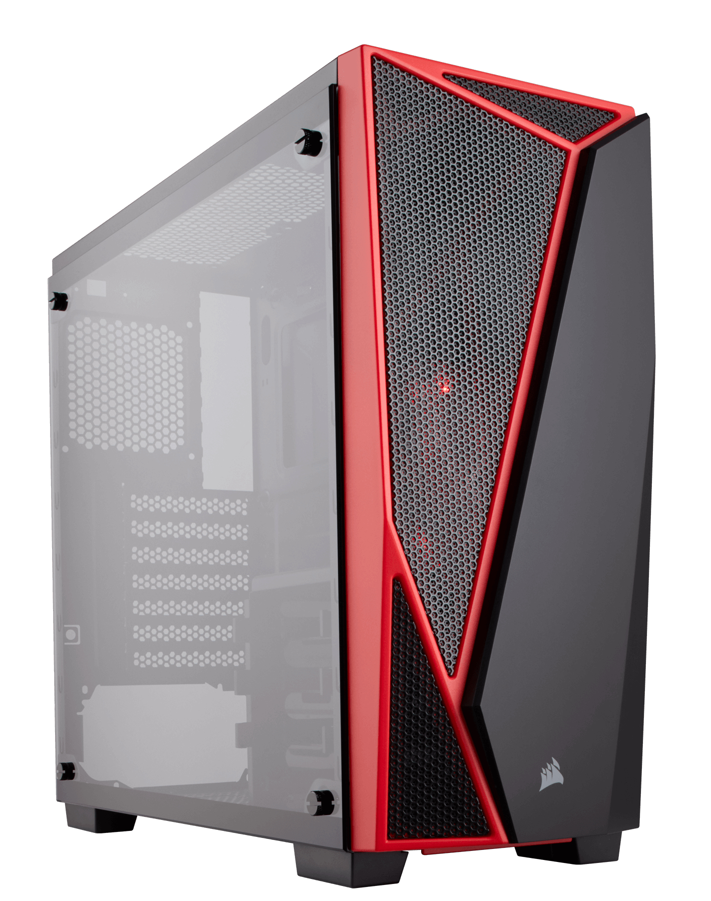 Corsair Carbide Spec 04 Midi Computer Tower - Black,Red