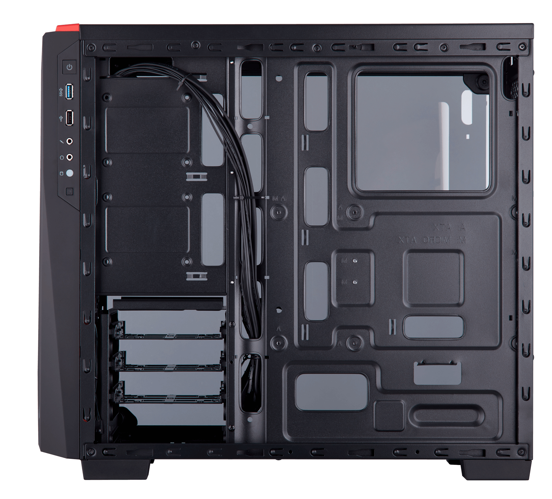Corsair Carbide Spec 04 Midi Computer Tower - Black,Red