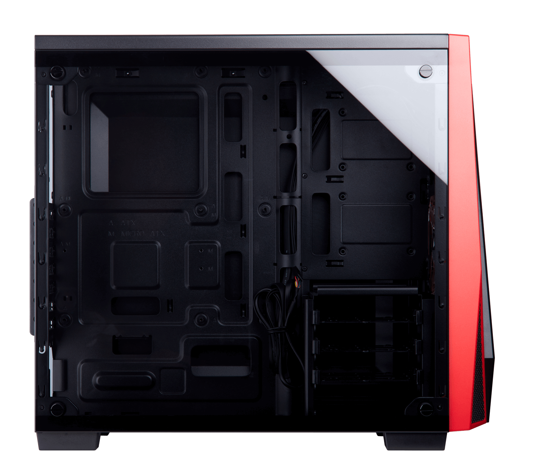 Corsair Carbide Spec 04 Midi Computer Tower - Black,Red