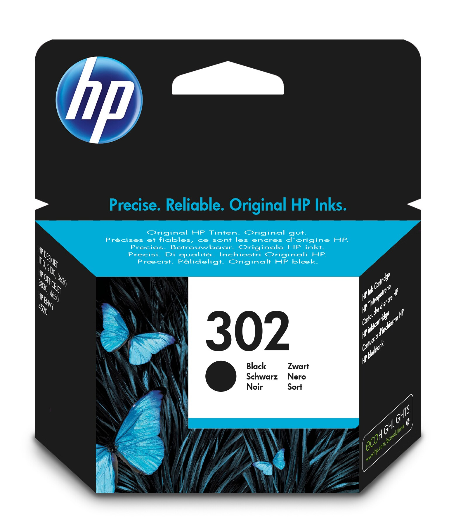 HP 302 Standard Yield Ink Cartridge - Black