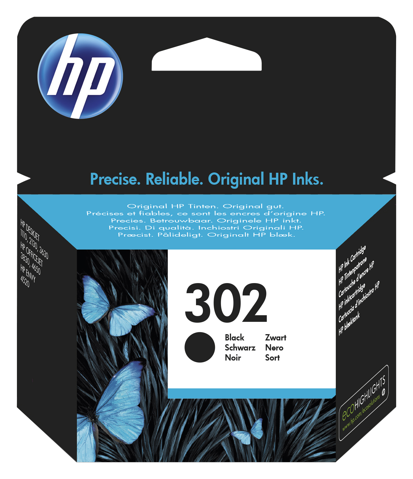HP 302 Standard Yield Ink Cartridge - Black