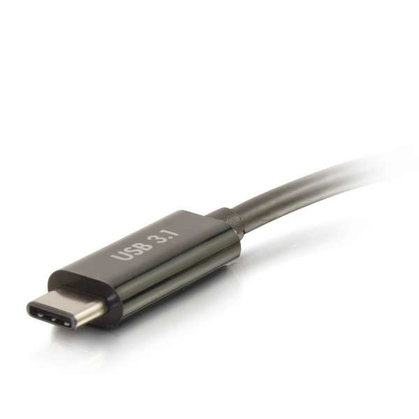 C2G USB Type C to VGA Adapter with Power Delivery - Black