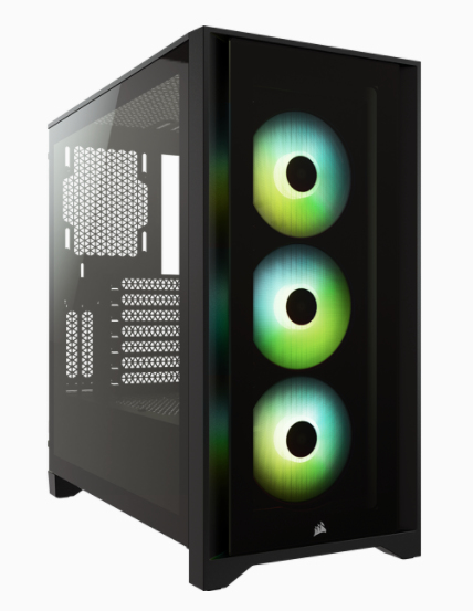 Corsair iCUE 4000X RGB Tempered Glass Midi-Tower - Black