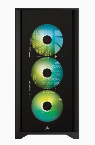 Corsair iCUE 4000X RGB Tempered Glass Midi-Tower - Black