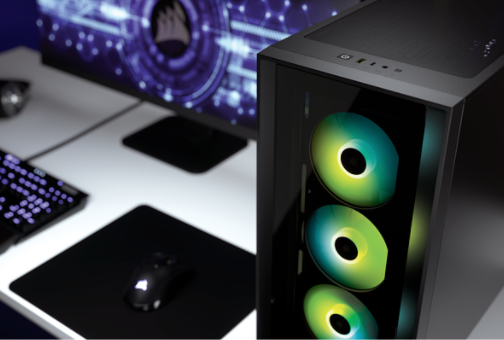 Corsair iCUE 4000X RGB Tempered Glass Midi-Tower - Black