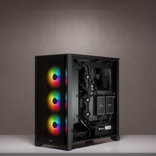 Corsair iCUE 4000X RGB Tempered Glass Midi-Tower - Black