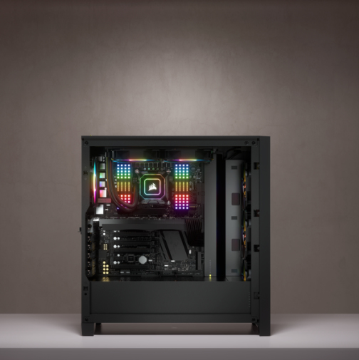 Corsair iCUE 4000X RGB Tempered Glass Midi-Tower - Black